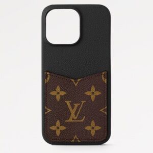 Louis Vuitton Monogram Black and Brown Phone Case